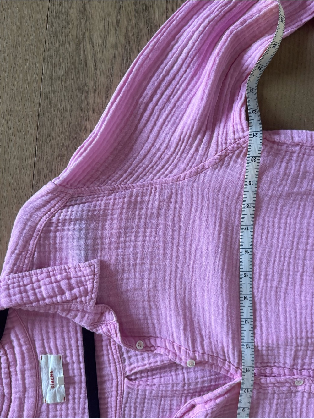 XiRENA Soft Pink Button-Down Gauze Shirt - Picture 4 of 4
